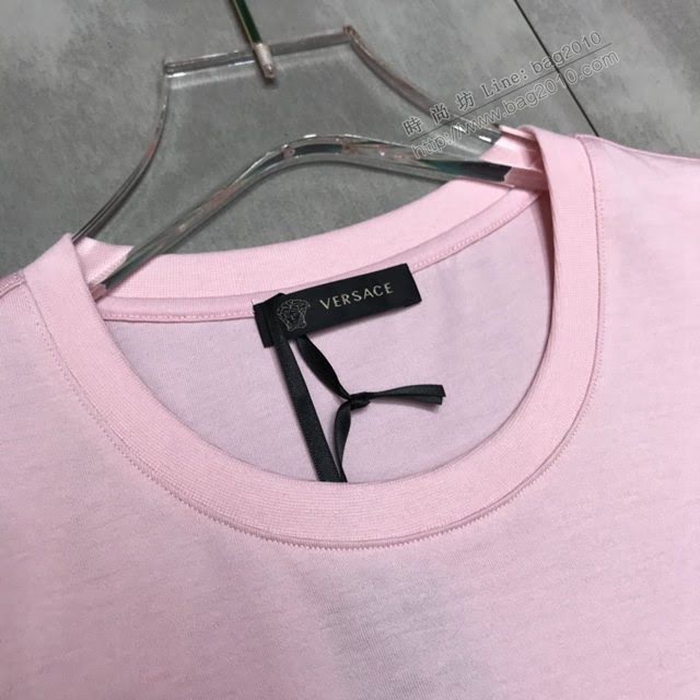 Versace男短袖 範思哲2020新款男裝 重工釘珠片男T恤  tzy2394